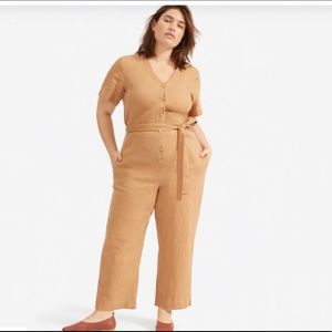 Everlane linen jumpsuit size 6